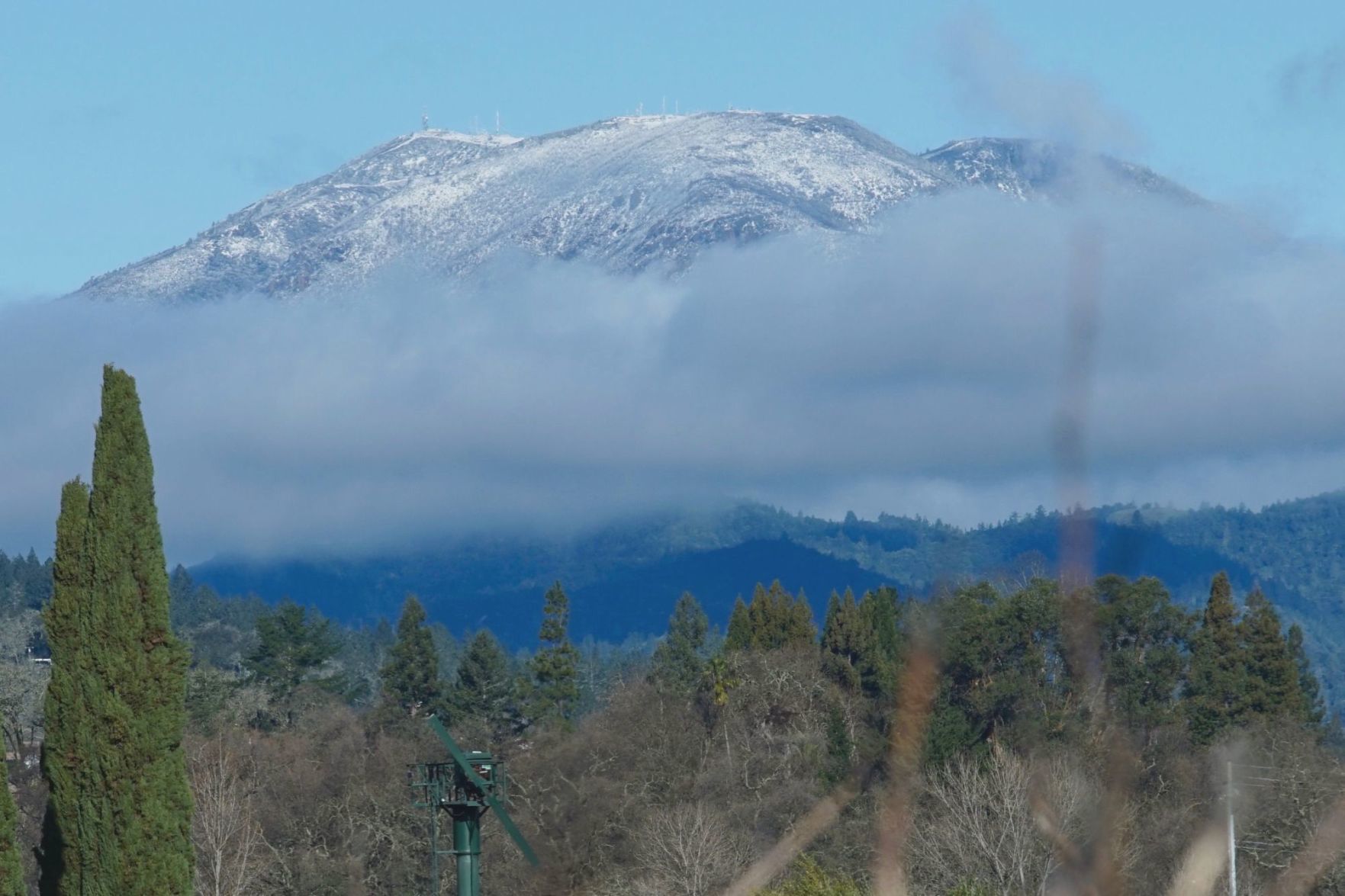 Steve Burgess' snow on Mount St. Helena